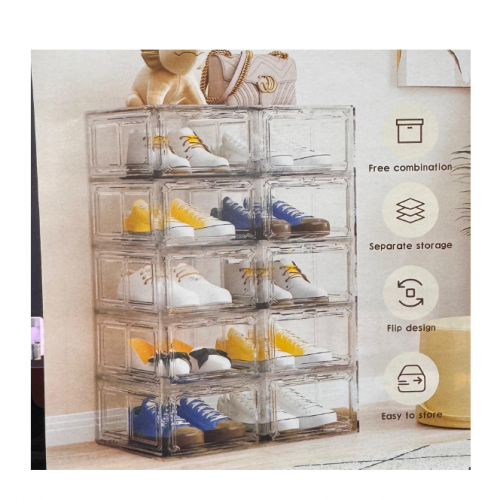 CAJA DE ZAPATOS INDIVIDUAL TRANSPARENTE