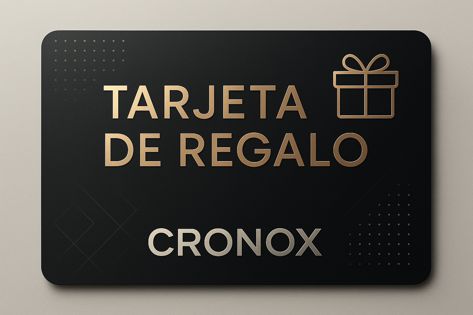 Portada de (TARGETA DE REGALO de CRONOX)