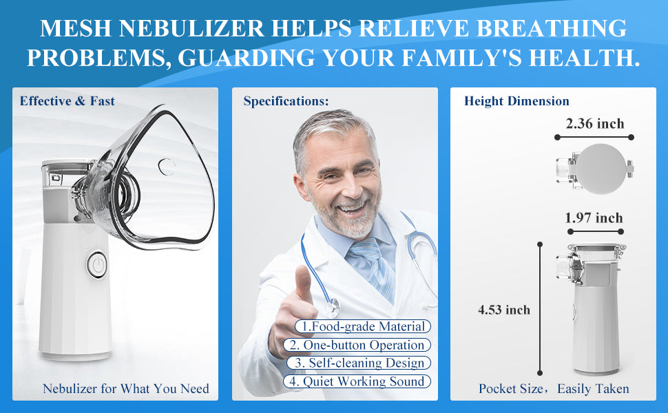 Nebulizador inalámbrico portátil