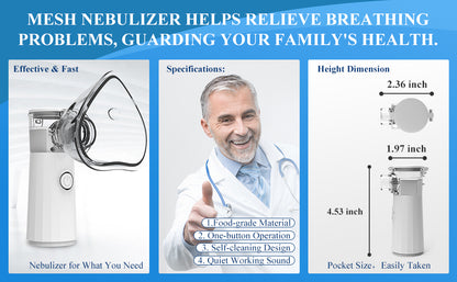 Nebulizador inalámbrico portátil