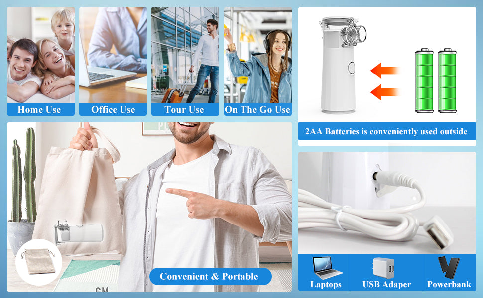 Nebulizador inalámbrico portátil